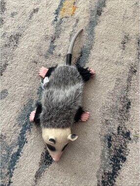 Hyper Pet Real Skinz Plush Dog Toy with Squeaker, Opossum